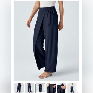 Halara Flex™ High Waisted Tie Side Wide Leg Work Pants